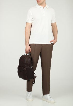 Спортивные брюки ISAIA. Цвет: коричневый