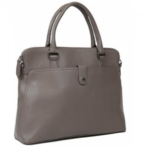Женская кожаная сумка- портфель 16271A-025 grey Palio