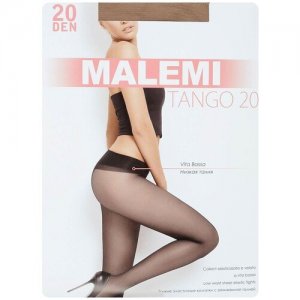 Колготки Tango, 20 den, размер 4, бежевый, коричневый Malemi. Цвет: коричневый