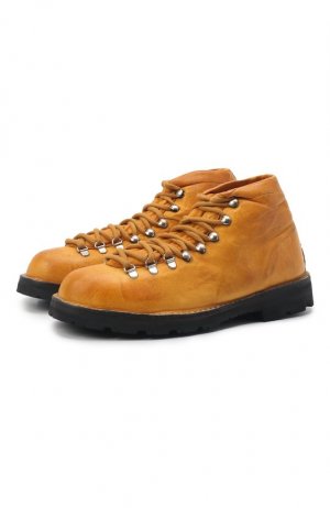 Кожаные ботинки Andrea Ventura Firenze. Цвет: оранжевый