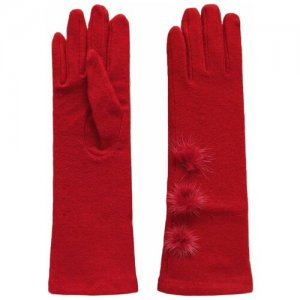 Перчатки , размер универсальный, красный Crystel Eden. Цвет: фуксия