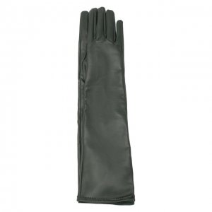 Кожаные перчатки Maison Margiela. Цвет: зелёный
