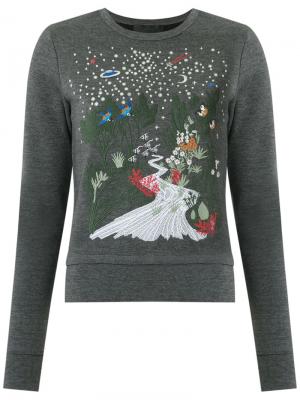 Embroidered sweatshirt Talie Nk. Цвет: серый