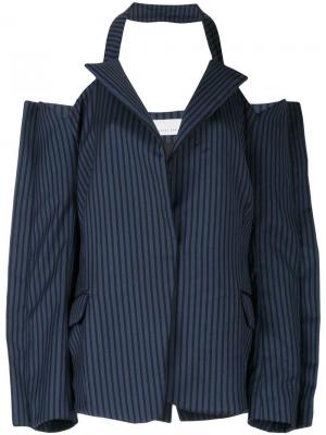 Пиджак с открытыми плечами Juan Hernandez Daels. Цвет: синий