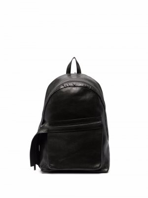 Рюкзак со сборками Yohji Yamamoto. Цвет: черный