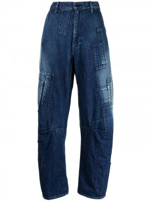 Ys укороченные джинсы широкого кроя Y's. Цвет: синий