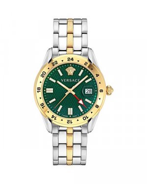 Часы Greca Time GMT, 41 мм , цвет Green Versace