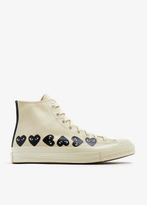 Кроссовки PLAY X Converse Multi Heart, белый Comme des Garçons