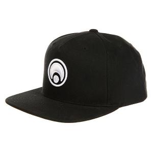 Бейсболка с прямым козырьком Snap Back Hat Standard Black/White Osiris. Цвет: черный