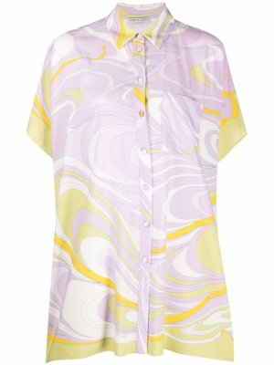 Пляжное платье с принтом Onde Emilio Pucci. Цвет: фиолетовый