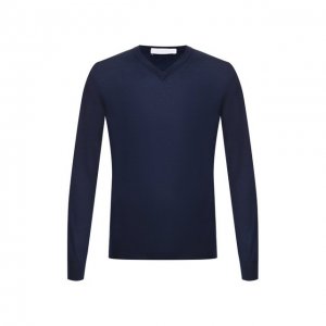 Пуловер из смеси кашемира и шелка Cruciani. Цвет: синий