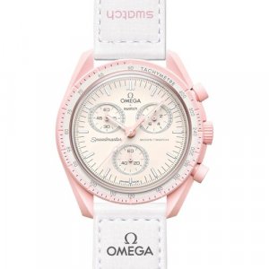 Наручные часы SO33P100, розовый, белый swatch. Цвет: белый/розовый