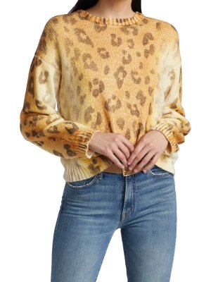 Леопардовый свитер Cream graphic Mother