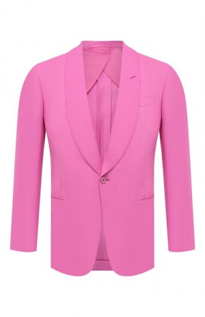 Шелковый пиджак Ralph Lauren. Цвет: розовый