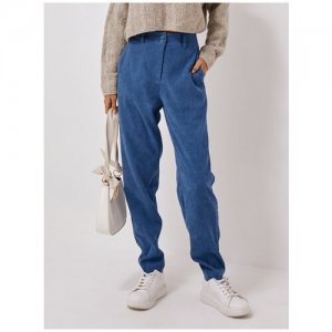 Вельветовые брюки (PM 1913) размер M (46), джинс PECHE MONNAIE. Цвет: голубой