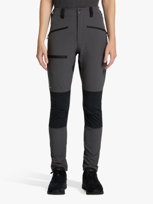 Технические походные брюки Mid Slim, магнетит/настоящий черный Haglöfs