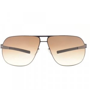 Солнцезащитные очки X11 Krumme Lanke Gunmetal, коричневый, серый Ic! Berlin. Цвет: коричневый/серый