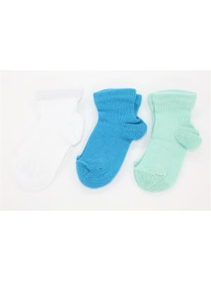 Носки детские Гамма. Цвет: белый, бирюзовый, серо-зеленый