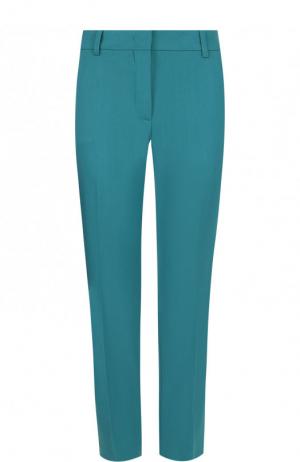 Укороченные шерстяные брюки со стрелками Emilio Pucci. Цвет: зеленый