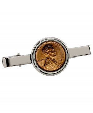 Зажим для галстука монеты «Линкольн Пенни» первого года выпуска 1909 American Coin Treasures
