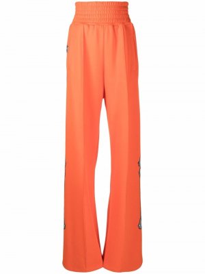 Спортивные брюки с кристаллами Philipp Plein. Цвет: оранжевый