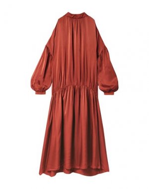 Платье миди MOTHER OF PEARL. Цвет: ржаво-коричневый