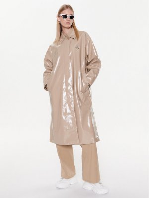 Переходное пальто стандартного кроя , бежевый Calvin Klein