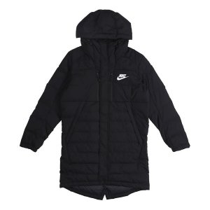 Пуховик Cool City Men's Winter Long Warm Lightweight Down Jacket, черный Nike