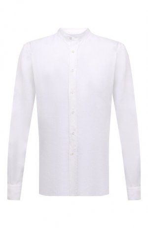 Льняная рубашка Aspesi. Цвет: белый