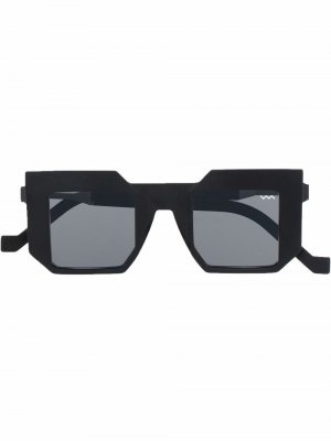 Солнцезащитные очки Hinges в квадратной оправе VAVA Eyewear. Цвет: черный