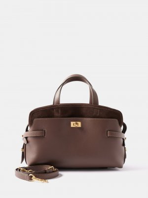 Кожаная сумка через плечо wilson , коричневый Anya Hindmarch