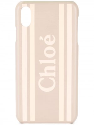Чехол для iPhone X с логотипом Chloé. Цвет: нейтральные цвета