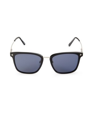 Квадратные солнцезащитные очки 55 мм , черный Bally
