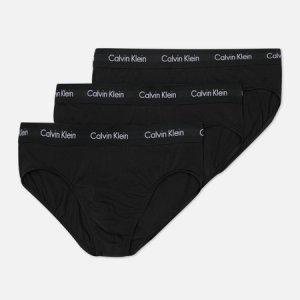 Комплект мужских трусов 3-Pack Hip Brief Calvin Klein Underwear. Цвет: чёрный