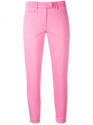Укороченные брюки-чинос Dondup. Цвет: розовый и фиолетовый