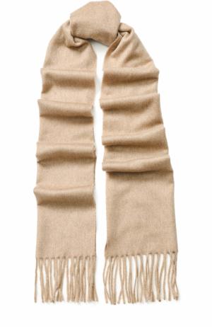 Кашемировый шарф с бахромой Eton. Цвет: бежевый