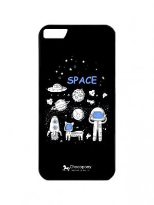 Чехол для iPhone 7  Space Арт. Black7-106 Chocopony. Цвет: черный