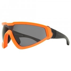 Мужские солнцезащитные очки с запахом ML0249 43A Матовые оранжево-черные 0 мм Moncler