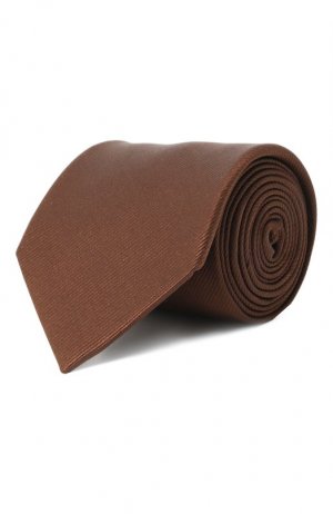 Шелковый галстук Lanvin. Цвет: коричневый