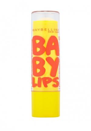 Бальзам для губ Maybelline New York Baby Lips, Бережный уход, чувствительной кожи губ, восстанавливающий и увлажняющий, бесцветный с запахом, 1,78 мл. Цвет: белый