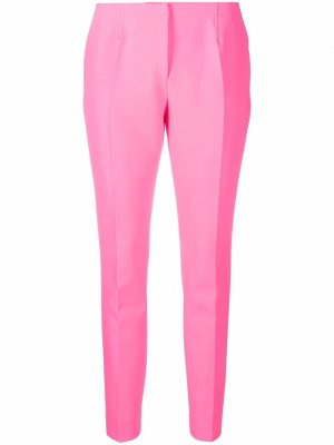 Slim-cut tailored trousers Blumarine. Цвет: розовый