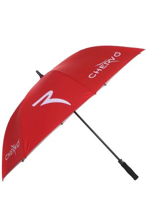 Зонт с логотипом CHERVO. Цвет: красный