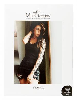 Переводные тату Flora by SashaTattooing Studio Miami Tattoos