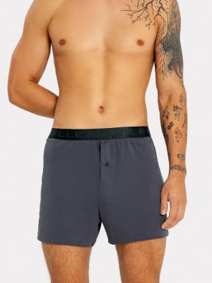 Трусы мужские шорты в сером оттенке Mark Formelle. Цвет: графит