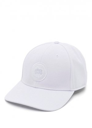 Мужская шляпа с белым логотипом Canada Goose