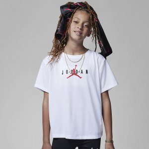 Подростковая футболка Jordan. Цвет: белый