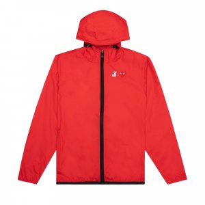 Куртка на молнии с полной молнией PLAY x K Way, цвет красный Comme des Garçons