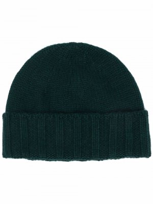 Кашемировая шапка бини Drumohr. Цвет: зеленый