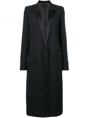 Длинное пальто с заостренными лацканами Haider Ackermann. Цвет: черный