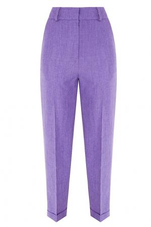 Фиолетовые брюки со стрелками Kuraga. Цвет: фиолетовый
